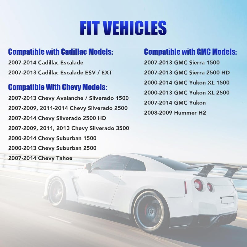 LCWRGS محرك مروحة سخان تكييف الهواء يناسب 2007 2008 2009 2010 2011 2012 2013 2014 شيفروليه سيلفرادو سوبربان أفالانش تاهو جي إم سي سييرا يوكون 1500 2500 كاديلاك إسكاليد محرك مروحة HVAC استبدال# 700164 - Image 3